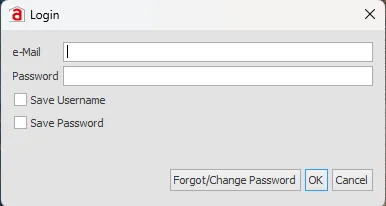 Designer login form with Save Username and Save Password options